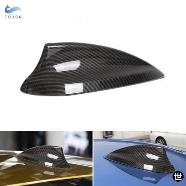 BMW 2 3 4 5 7シリーズ F22 F30 F34 G30 G20 G11 F80 F87用 ABSカーボンテクスチャーカールーフシャークフィンアンテナ