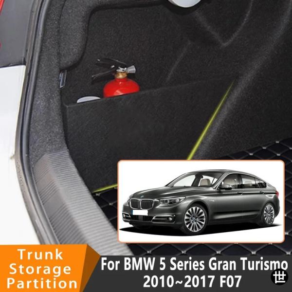 BMW 5シリーズ グランツーリスモ 2010〜2017用自動車アクセサリー F07 カーオーガナイザー トランクサイドパーティション トランクインナー収納ボッ