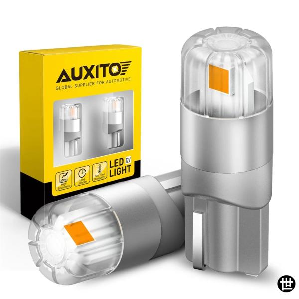 AUXITO 2X T10 W5W LED CANBUS 超高輝度オレンジLED 車用パーキングライト 車内読書灯 ドームランプ ナンバープレートライト BMW