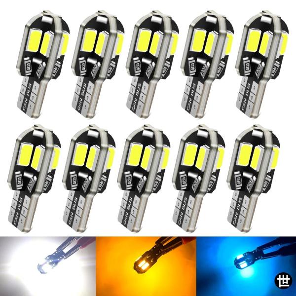 BMW E90 E46 E60 F10 F30 E39 E36 F20 X5 E70 E53 E92 M3 E91 E30 E87 X1 用 T10 LED 車