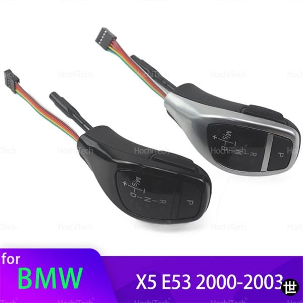 BMW X5 E53 3.0I 4.4I 4.6IS 4.8IS 3.0D 2000-2003用 LED PUレザー 車内アクセサリー サムギアシフトレバーノブ