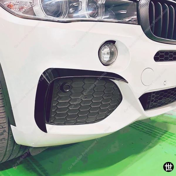 BMW X5 F15用フロントバンパーサラウンドスプリッターフォグランプグリルトリムカバーエアベントX5 25D M50I M50D M SPORT 2013-