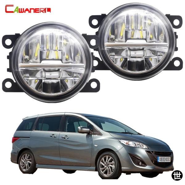 マツダ MPV II LW 1999-2006 用 30W フォグランプアセンブリ 6000LM 車用フロントバンパー LED フォグ デイタイムランニングラン