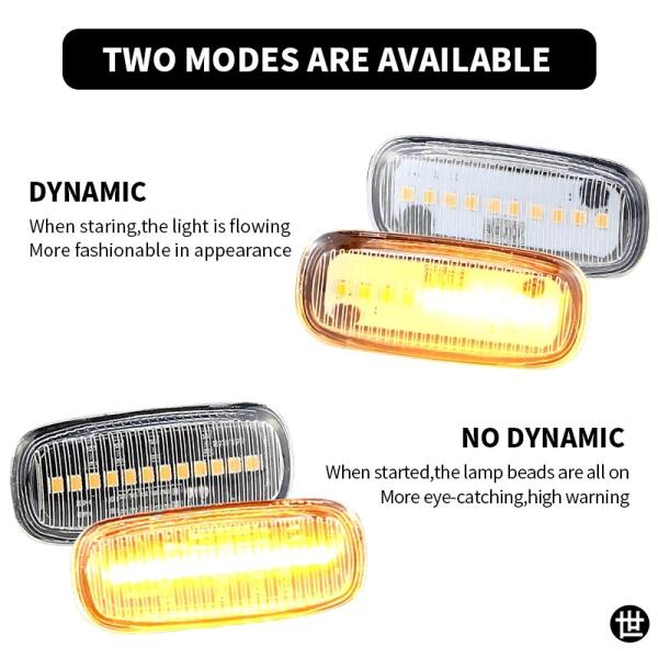 アウディ TT 8N 2000-2006 A8 D2 A3 S3 8L 2000 2001 2002 用 LED サイドマーカー ウィンカー ライト インジケー