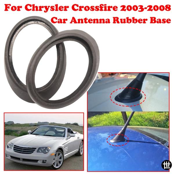 クライスラー クロスファイア SRT-6 2003 2004-2008 用 2/4個 カーラジオアンテナマストホイップベースストリングルーフガスケットラバーシー