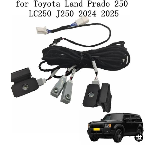 トヨタ ランドクルーザー プラド LC250 J250 用  LED 車内 ムードストライプ アンビエントライト フットライト 装飾 アイスブルー 4個セット