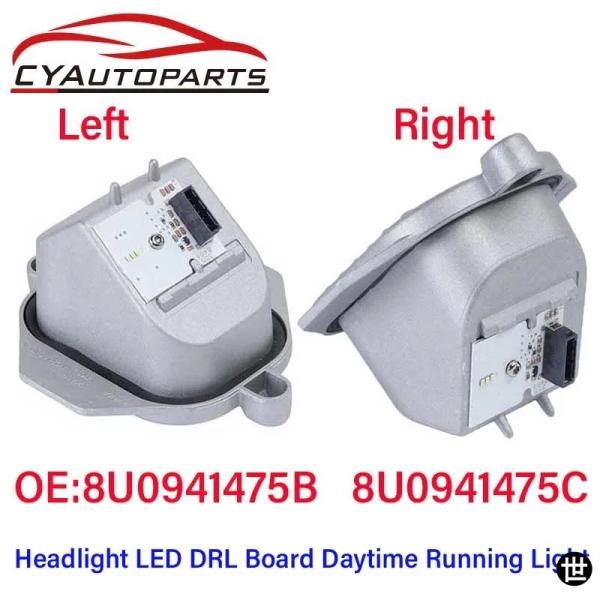 アウディ Q3 2016-2018 用 左右ヘッドライト  LED DRL ボード 8U0941475B デイタイム  8U0941475C  LED コントロ