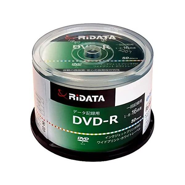 【10個セット】RiDATA Data用DVD-R 700MB／50枚スピンドルケース IJP対応 D-R47G.PW50RD C x10個