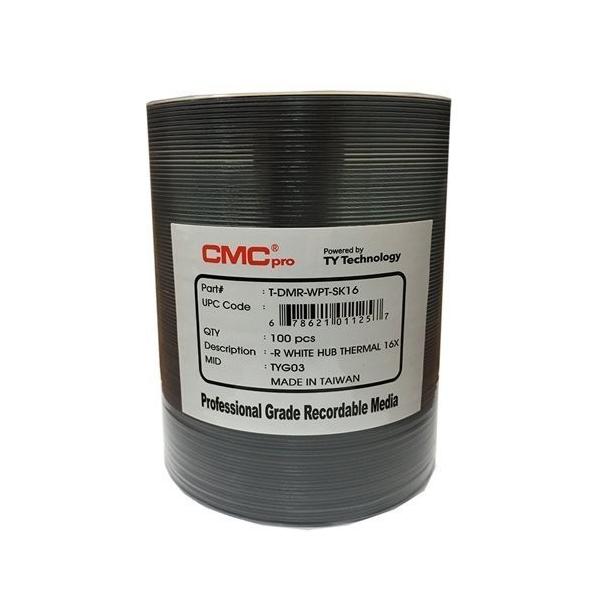 CMCpro T-DMR-WPT-SK16 データ用DVD-R 白サーマル(熱転写用) 100枚ロールラップ