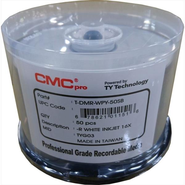 【6個セット】CMCpro T-DMR-WPY-50SB データ用DVD-R レギュラー白プリンタブル 50枚スピンドルバルク x6個