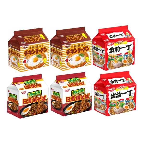 日清チキンラーメン・出前一丁・焼そば アソート計30食セット（5食