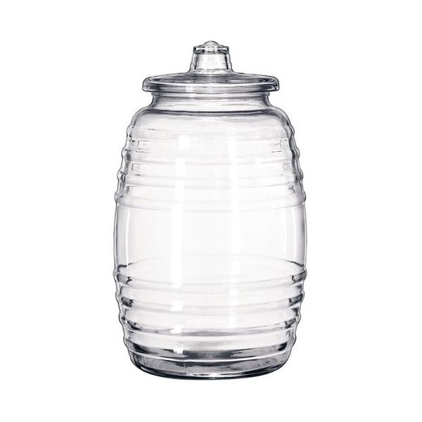 ガラス製品 保存容器 リビー バレル ジャー 10L No.9606 寸法: 直径:229 x H381mm 口径:144mm  :end-rlbjn02:せともの本舗 通販 