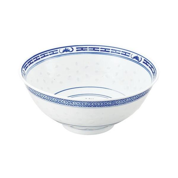 中華食器 厨房用品 / ホタル陶器 深型スープ碗 6 1/4インチ 寸法: φ155 x H65mm(600cc)