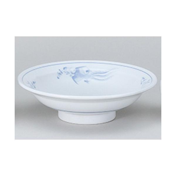 中華オープン 中華食器 / 染付鳳凰 7.0丸高台皿 寸法:22 x 6.5cm : せ