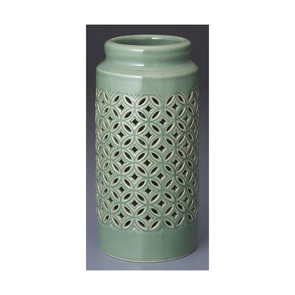 中国青磁花瓶 Amazon｜中国風の磁器の花瓶青と白 陶器 ジンジャージャー 蓋