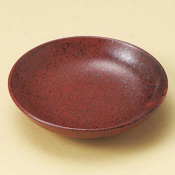 有田焼　古千窯　28センチ丸皿(結晶赤光彩)2枚セット　未使用 丸皿 赤結晶マグマ6.0おでん皿 [ 18.5 x 4cm ] 料亭 旅館 和食器 飲食