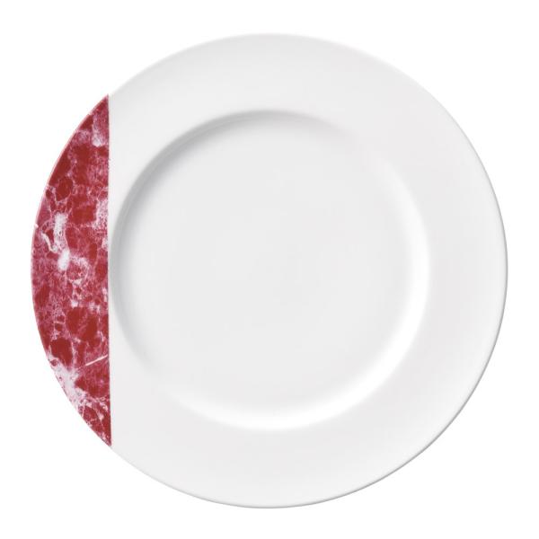 洋食器 中皿 / エンペラドール・レッド (イングレーズ) ワイドリム24cmプレート 寸法:24 x 2cm 500g