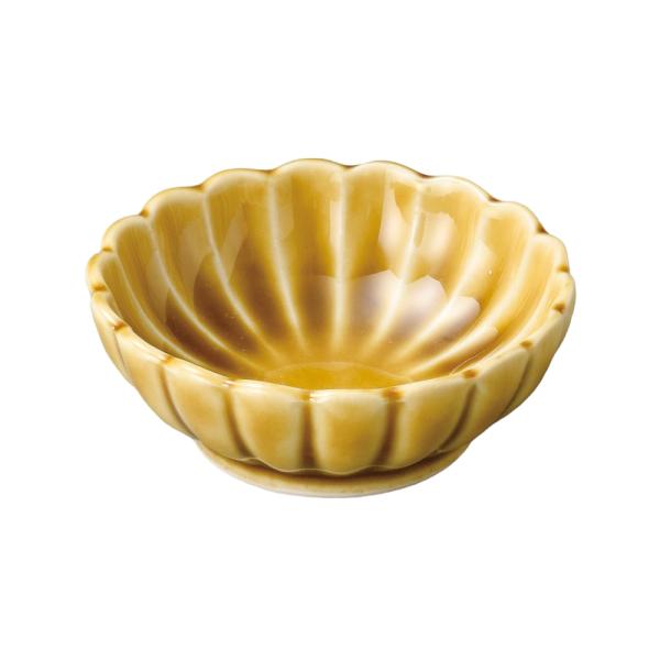 黄瀬戸菊型珍味 寸法:8×3.8cm | 和食器