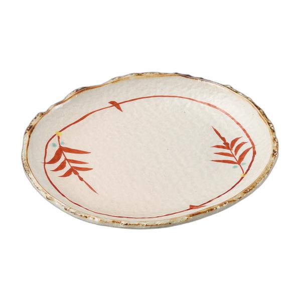 灰釉銘々皿 灰釉赤絵銘々皿 [ 13.8×12.8×1.5cm ] | 銘々皿 食器 かわいい おしゃれ