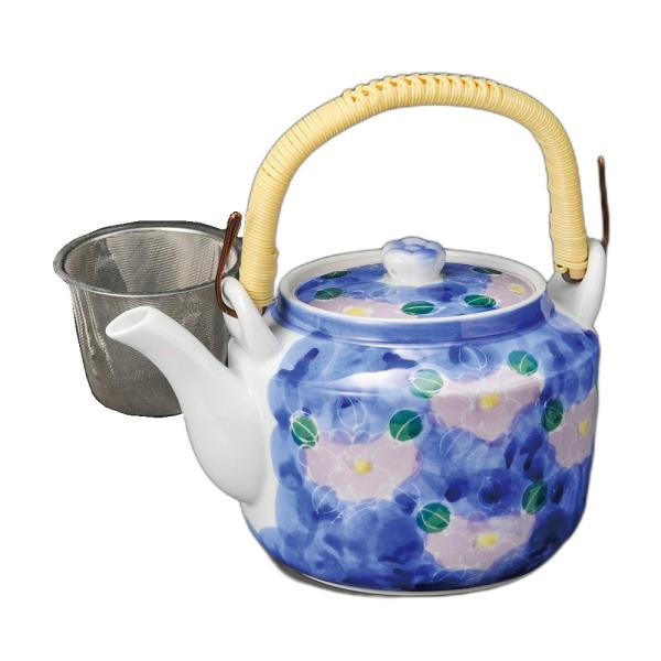 有田焼蓋付き花瓶 紫花8号土瓶（Uアミ付） [ 1600cc ] 有田焼 | 土瓶 食器 かわいい