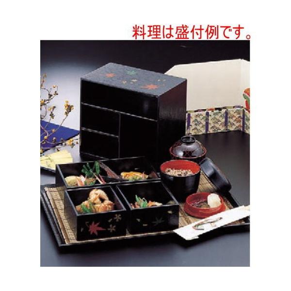 茶道具　松花堂弁当 松花堂 野立て弁当春秋 [24.2 x 14.7 21.1cm] 木製品 (7-368-14