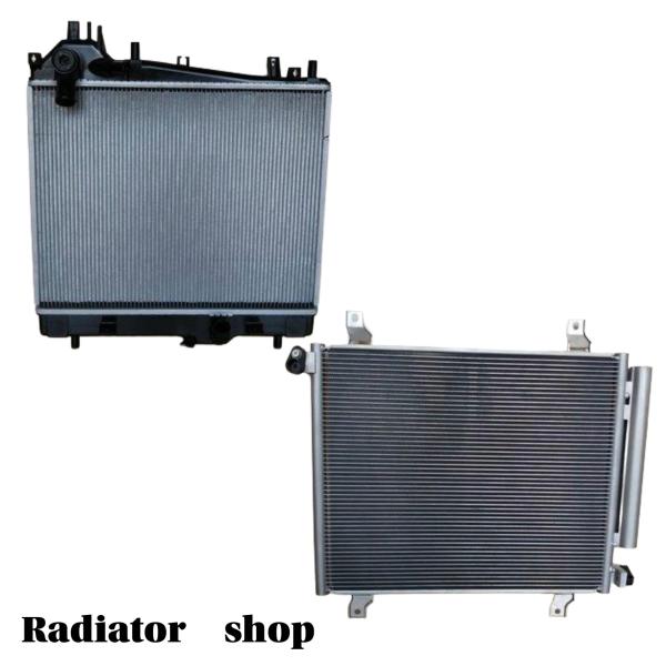 新品 ラジエーター コンデンサー 2点セット エブリィ DA17V/DA17W/DR17V/DR17W 在庫有り即納 ラジエター