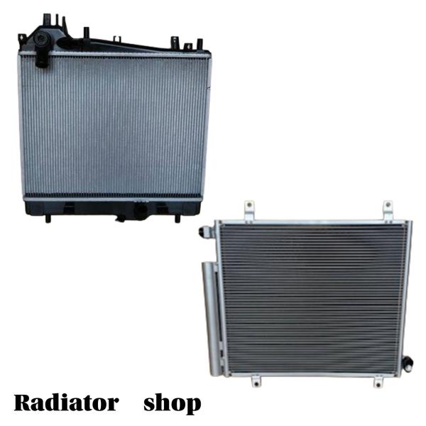 ラジエーター コンデンサー 2点セット エブリィ DA17V/DA17W 新品 即納 ラジエター 17700-64P40 95310-64P10