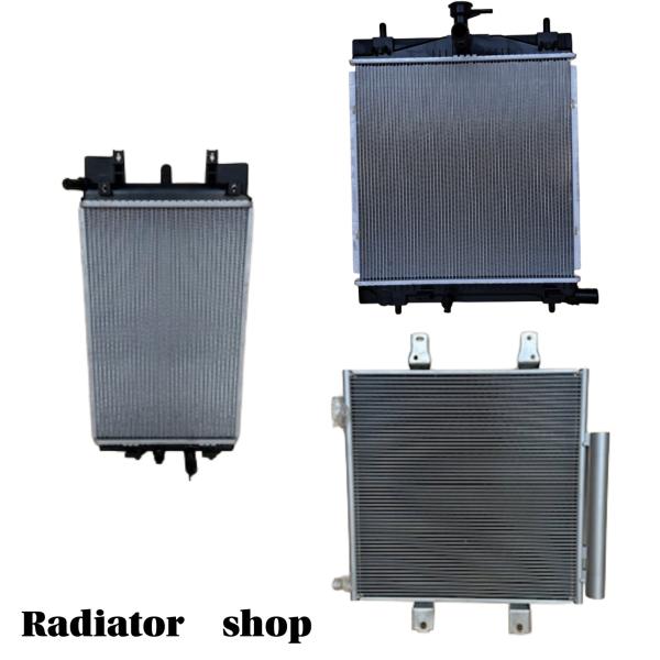 新品 ラジエーター コンデンサー インバーター用ラジエター 3点セット ライズ A202A 即納 ラジエター 16400-B1420 88460-B1060 G9010-B1010