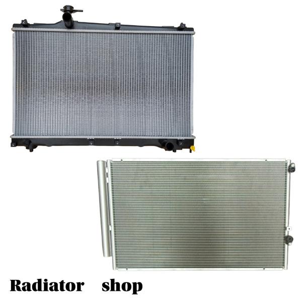 新品 ラジエーター コンデンサー 2点セット ヴォクシー ZRR70・ZRR75 即納 ラジエター 16400-28360.37220.88460-28640