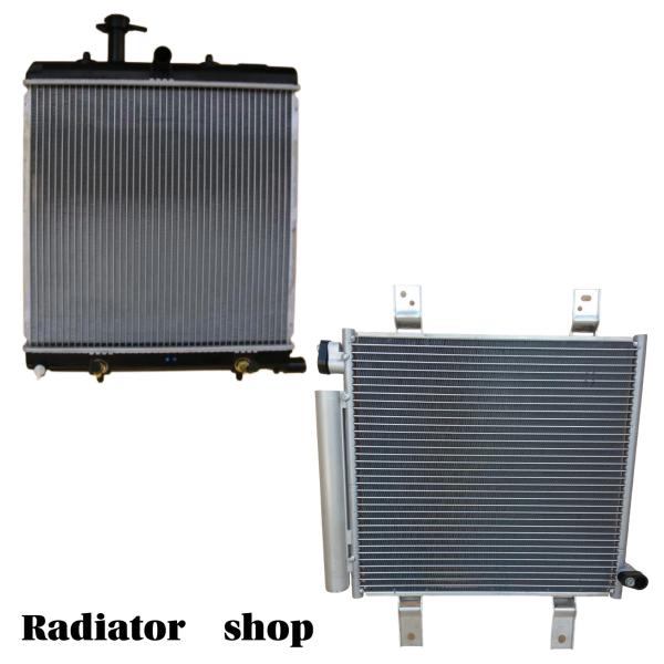 後期 ラジエーター・コンデンサー ２点セット ハイゼット  新品未使用 S320V S320W S321V S321W S330V S330W S331V S331W 即納 ラジエター