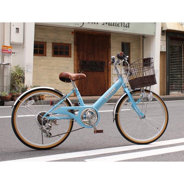 Topone 子供用自転車 20インチ 前カゴ付 シマノ6段変速ギア ステンレス