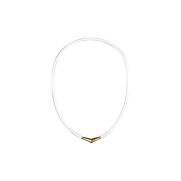 Bandel バンデル チタンラバーネックレス ホワイト ゴールド 53cm ホワイト ゴールド 53cm Sagaretxe Net