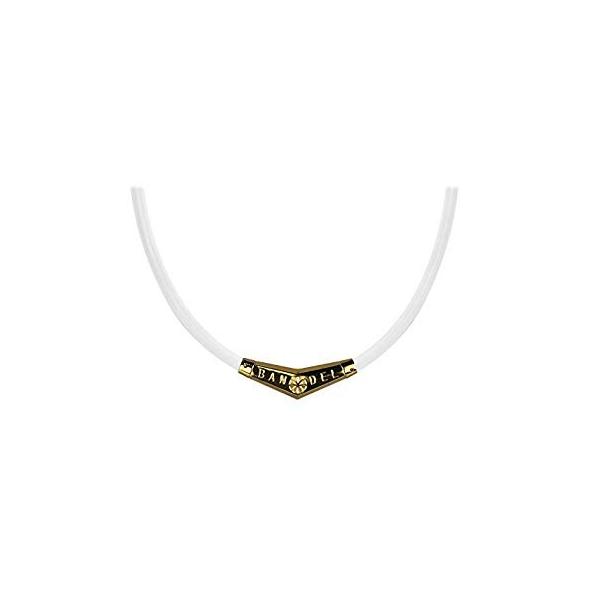 Bandel バンデル チタンラバーネックレス ホワイト ゴールド 53cm ホワイト ゴールド 53cm Sagaretxe Net
