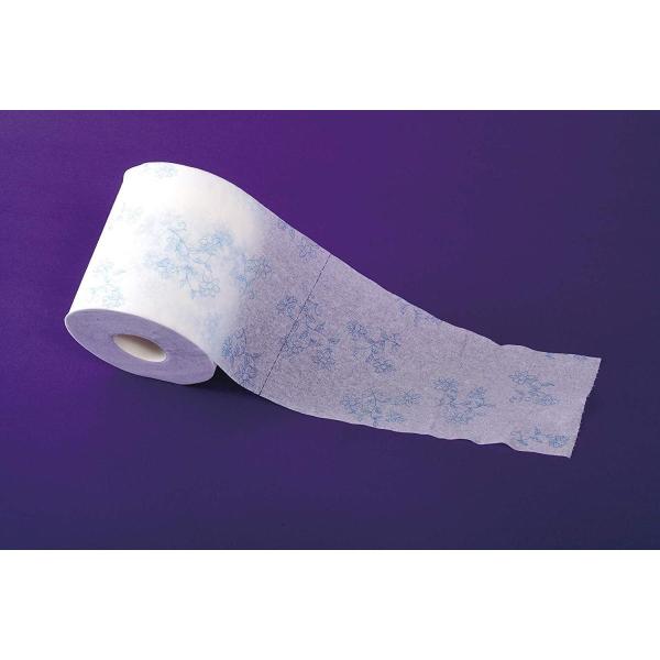 まとめ買いニヨド製紙 エレフィー 高品質トイレットペーパー 花柄ブルー シングル60m 36個 Www Purrworld Com