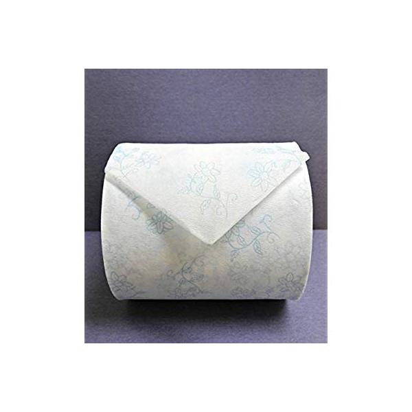 まとめ買いニヨド製紙 エレフィー 高品質トイレットペーパー 花柄ブルー シングル60m 36個 Www Purrworld Com