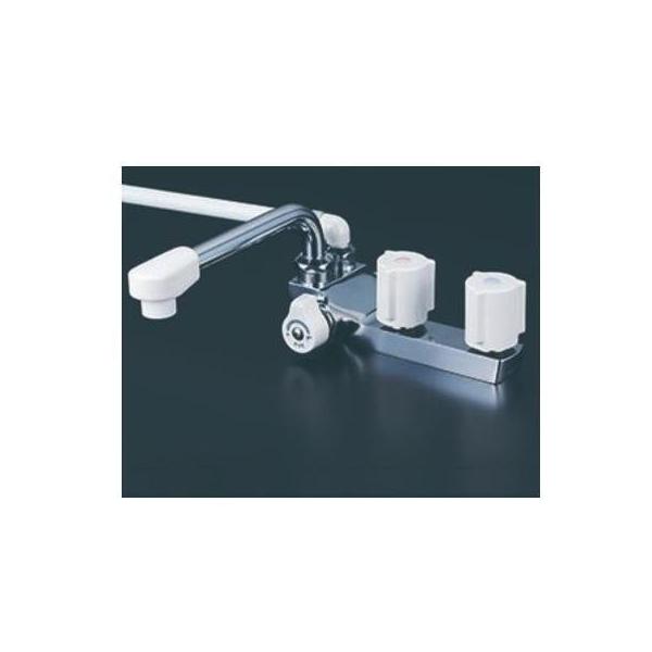 KVK [KF13GECN]KVK 水栓金具 デッキ形2ハンドルシャワー 左側 取付穴 
