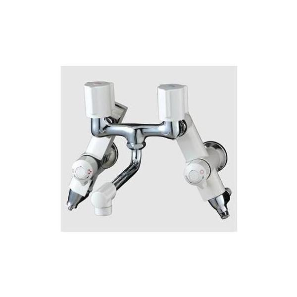 KM13N2SL]KVK ソーラー2ハンドル混合栓併用形 太陽熱温水器用水栓