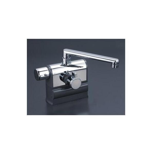 KVK [KM3008L]KVK デッキ形サーモスタット式混合栓 左ハンドル仕様