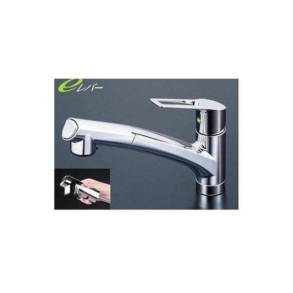 [KM5021ZTEC]KVK 水栓金具 シングルレバー混合栓 台所 エコ 寒冷地用