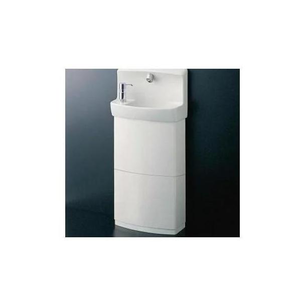 [LSW870ASFRMS]TOTO コンパクト手洗器 壁掛手洗器セット一式 手洗器・自動水栓セット 床排水Sトラップ 水石けん入れ・トラップカバー付
