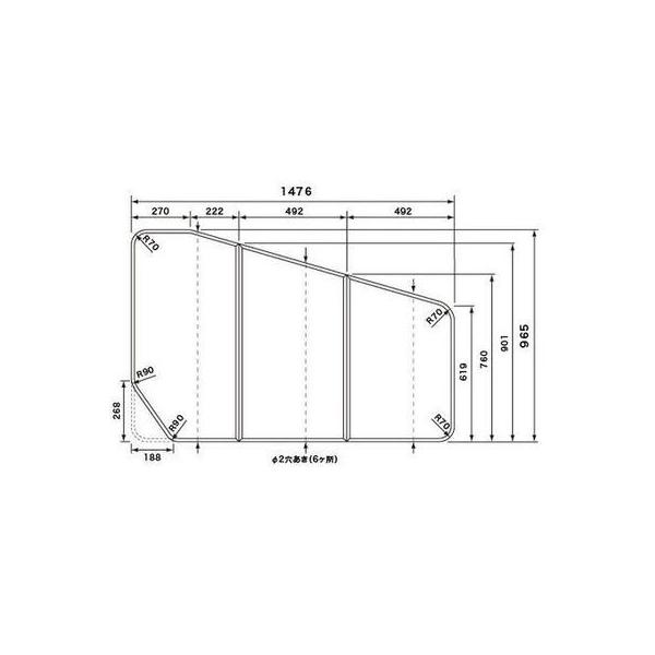 Panasonic [RLFK76KF1KVTC]パナソニック 風呂フタ 組みフタ 3枚