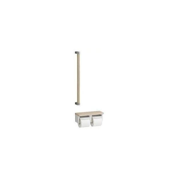 TOTO [YHBS600F]TOTO 木製手すり 棚付二連紙巻器 棚別体タイプ