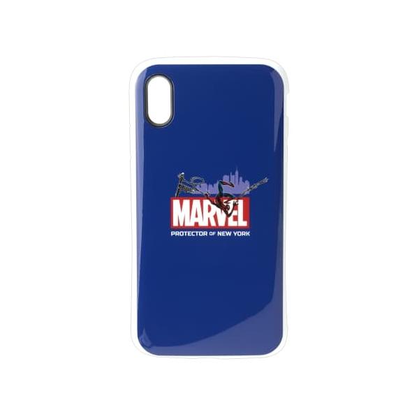 PGA iPhone XS Max用 ハイブリッドタフケース スパイダーマンネイビー PG-DCS536SPM