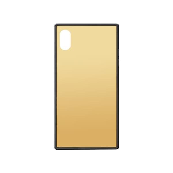 PGA iPhone XS Max用 ガラスハイブリッドケースゴールド PG-18ZGT03GD