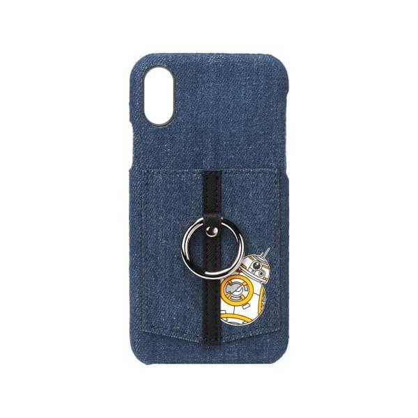 PGA iPhone X用 PCケース ポケット＆リング付き BB-8 PG-DCS362BB
