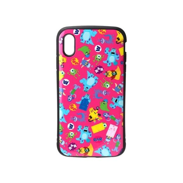 PGA iPhone XS Max用 ハイブリッドタフケース モンスターズ・インク ピンク PG-DCS526MOI