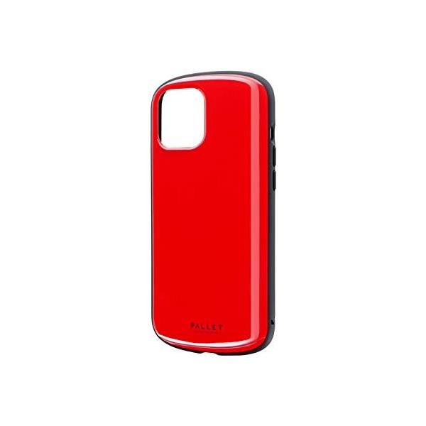【アウトレット】MSソリューションズ iPhone 12 Pro Max 用 「PALLET AIR」 超軽量・極薄・耐衝撃ハイブリッドケース レッド LP-IL20PLARD
