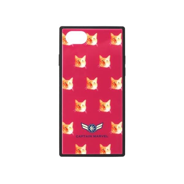 【アウトレット】PGA iPhone 8/7/6s/6用 ガラスハイブリッドケース キャプテン・マーベル レッド PG-DCS726RD
