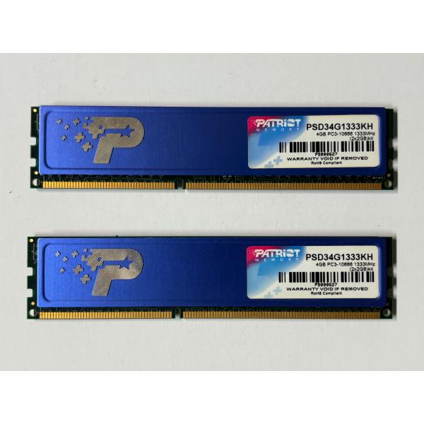 パトリオット DDR3-1333 4GB(2GBx2枚) PSD34G1333KH