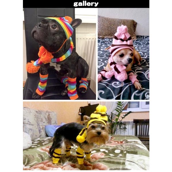 犬 ニット 帽子 レッグウォーマー マフラー セット ウェア ペット 服 小型犬 大型犬 中型犬 防寒 Buyee Buyee 日本の通販商品 オークションの代理入札 代理購入